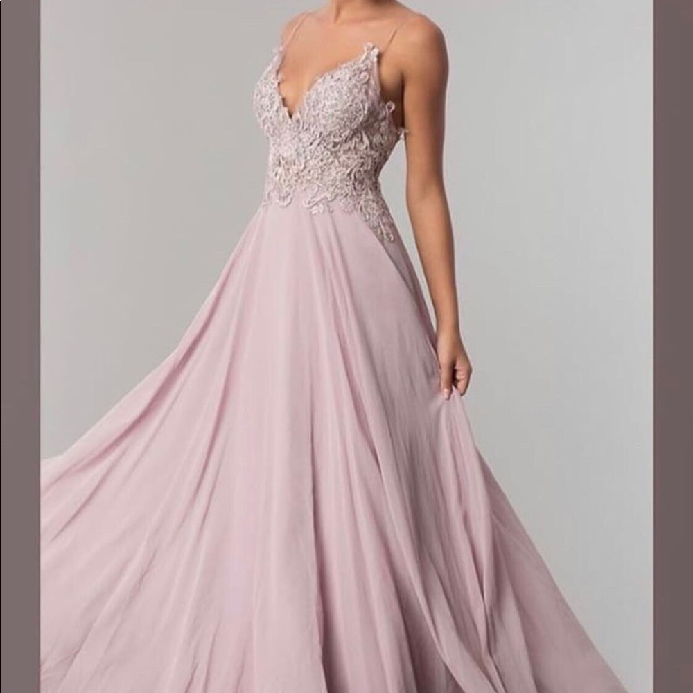 light pink prom dress
